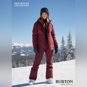 Burton Women's Burgundy Ski Jacket size S